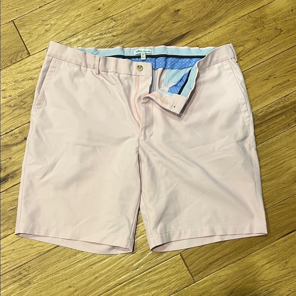 Peter Millar Light Pink Flat Front Shorts